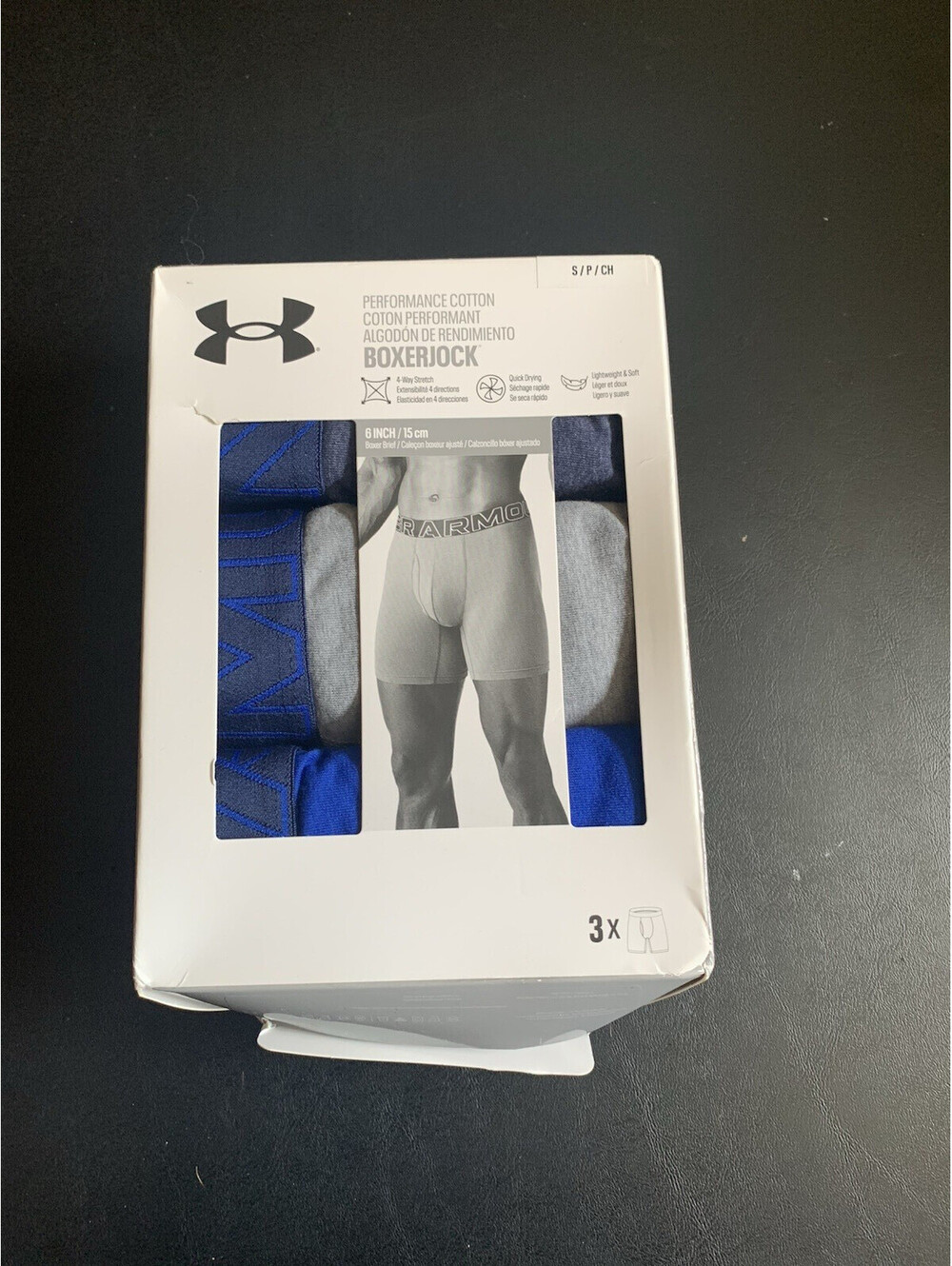 Under Armour Men's Performance Cotton Boxerjock Small. New in Box